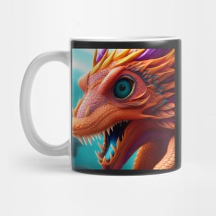 Baby Red Dragon Closeup Face Mug